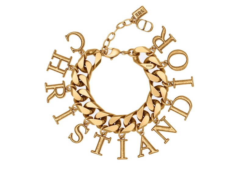 Dior x ERL Bracelet Antique Gold-Finish Brass
