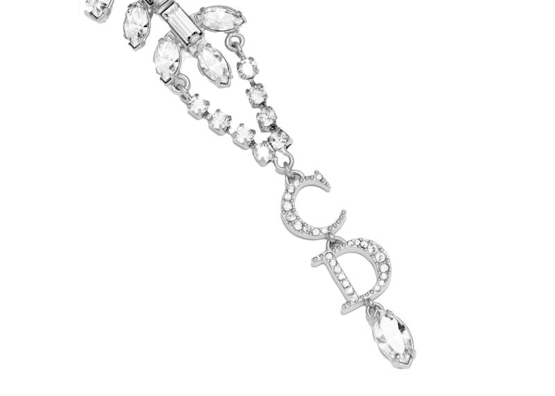 Lookbook Dior x ERL Bros Kuningan Berlapis Perak dan Kristal Putih