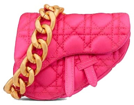 Dior x ERL Micro Venice Saddle Bag Pink Kumo Cannage Satin Buy Dior x ERL Micro Venice Saddle Bag Pink Kumo Cannage Satin