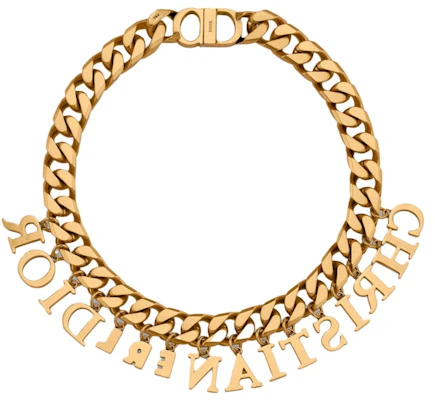 디오르 x ERL 목걸이 앤티크 골드 피니쉬 브라스 Order 디오르 x ERL 목걸이 앤티크 골드 피니쉬 브라스