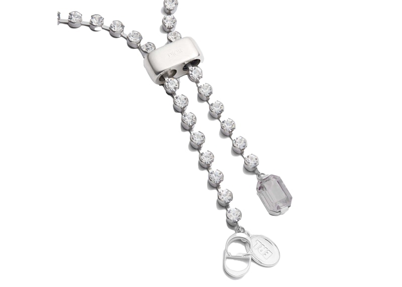 Lookbook 디올xERL 은빛 목걸이 (크리스탈)
