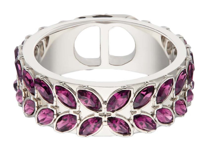 Lookbook Dior x ERL 银质紫色水晶戒指