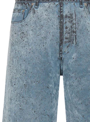 DIOR x ERL SS23 ブルーフロック ボタンポケット デニムショーツ メンズ. 313D008A313X-C584 Sizing DIOR x ERL SS23 ブルーフロック ボタンポケット デニムショーツ メンズ. 313D008A313X-C584