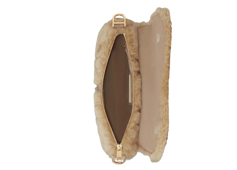 Lookbook Dior x ERL Venice Saddle Bag Natural Cannage Shearling Tas Selempang