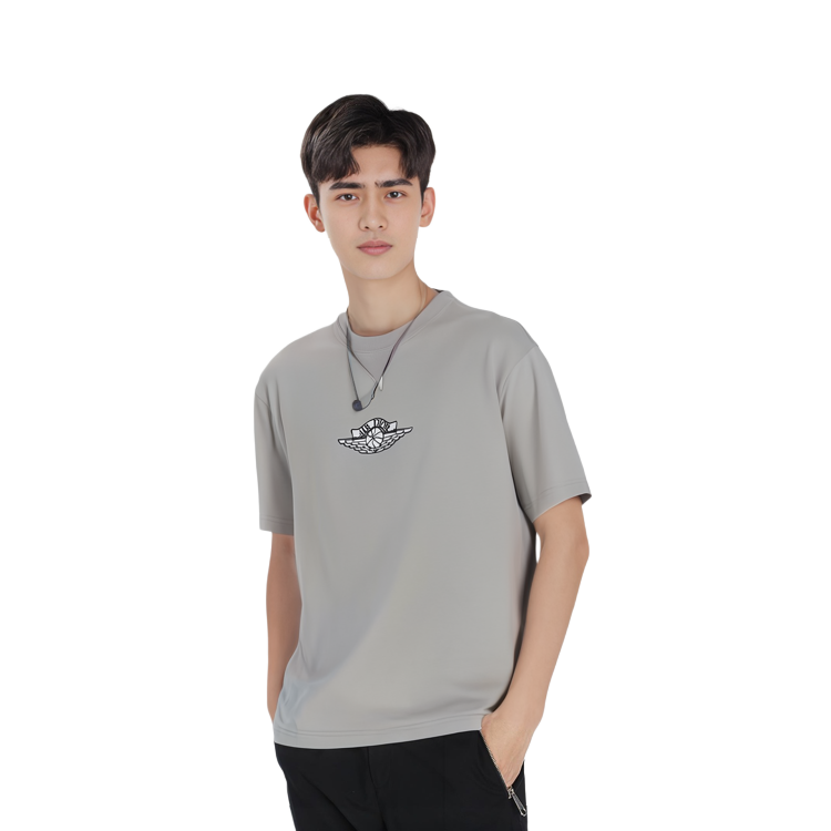 Purchase DIOR x Jordan 灰色男款圖案印花T恤 033J625B0554-802
