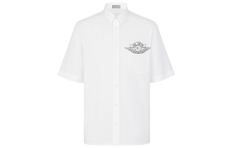 Order Kemeja Pendek DIOR x Jordan Graphic Unisex Warna Putih 033C502A1581-C085