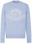 Buy DIOR x Jordan Logo Pattern Crewneck Sweater Light Blue 033M605AT142-504