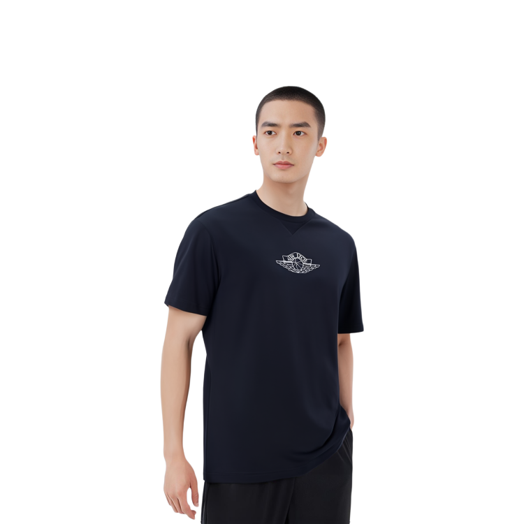 DIOR Jordan Patterned Navy Crewneck Short Sleeve T-Shirt 033J625B0554-580 圖 4