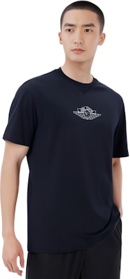 DIOR x Jordan Patterned Navy Crewneck Short Sleeve T-Shirt 033J625B0554-580 Shop DIOR x Jordan Patterned Navy Crewneck Short Sleeve T-Shirt 033J625B0554-580