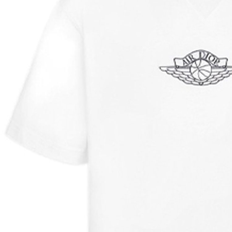DIOR Jordan Printed Crew Neck Tee White 033J625B0554 圖 6