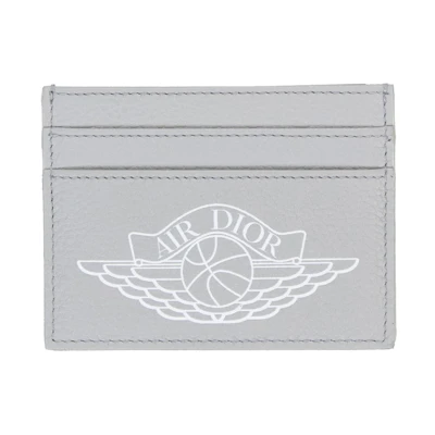 Dior x Jordan Wings Card Holder (4 Card Slot) Grey
