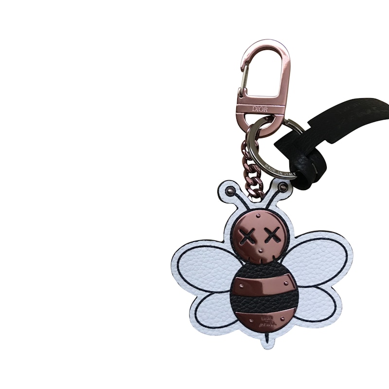 Dior x Kaws Bee Key Ring Pink