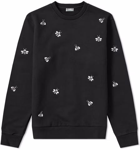 dior-x-kaws-bee-print-black-sweatshirt-923-j625-w5642-c984
