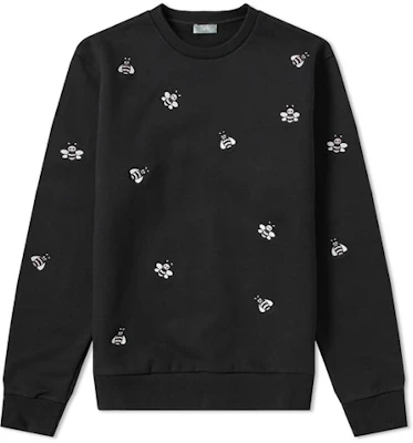 Sweatshirt Hitam DIOR x KAWS Cetak Lebah 923J625W5642-C984 Buy Sweatshirt Hitam DIOR x KAWS Cetak Lebah 923J625W5642-C984