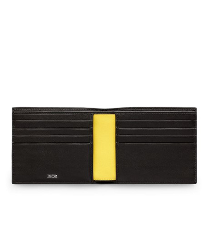 Lookbook Billetera Dior x Kaws Amarilla Abejas Negro Plegable