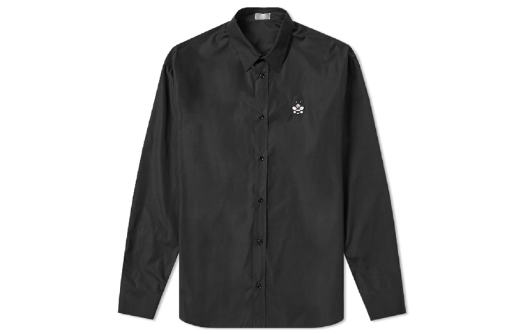 Dior KAWS Black Shirt with Pink Bee Embroidery 923C561W6044-984 圖 2
