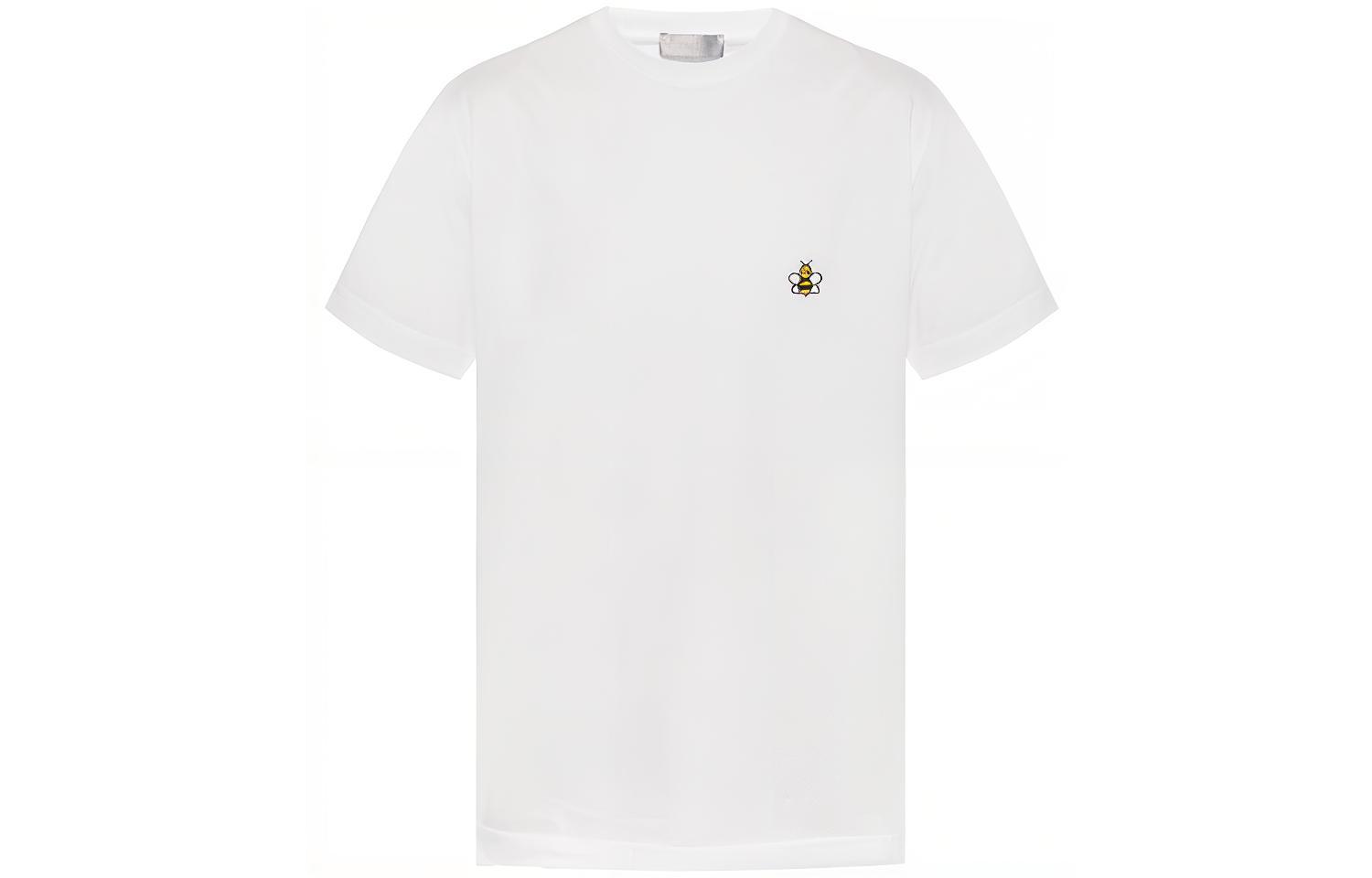 DIOR x KAWS Logo Bee Cotton T-Shirt Seasonal Collection. 923J611W6041-082