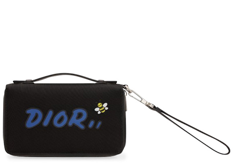 Dior x Kaws Nylon Wallet Black
