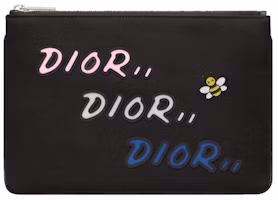 Dior x Kaws Pouch Nylon Black Dior x Kaws Pouch Nylon Black