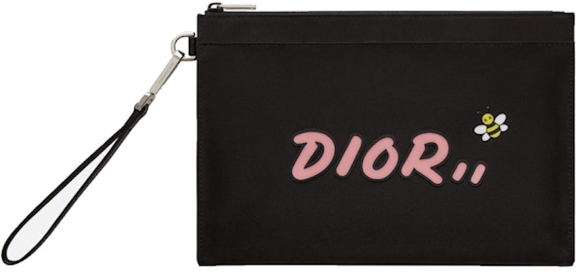 Dior x Kaws 粉色標誌黑色尼龍小袋 Buy Dior x Kaws 粉色標誌黑色尼龍小袋