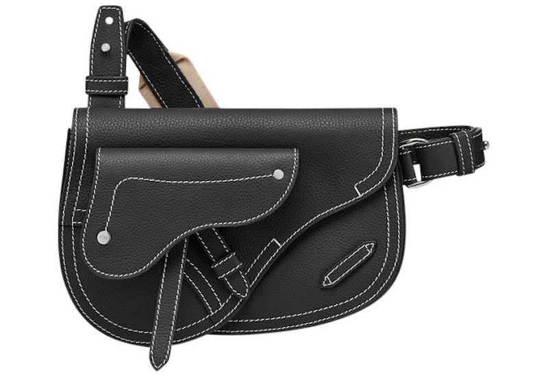 Dior x Kaws Pouch Saddle Black