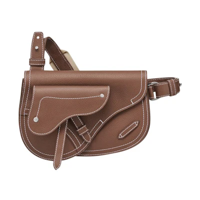 Dior x Kaws Pouch Saddle Brown