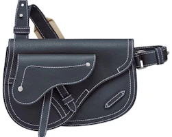 Dior x Kaws Pouch Saddle Navy Blue Dior x Kaws Pouch Saddle Navy Blue