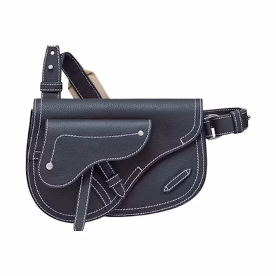 Dior x Kaws Pouch Saddle Navy Blue