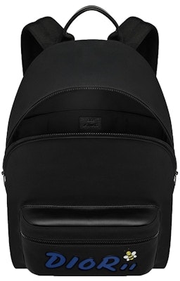 Mochila Dior x Kaws Rider Nylon Negra con Logo Azul Order Mochila Dior x Kaws Rider Nylon Negra con Logo Azul