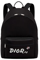 Dior x Kaws Rider Backpack White Logo Nordstrom Exclusive Nylon Black Dior x Kaws Rider Backpack White Logo Nordstrom Exclusive Nylon Black