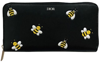 Dior x Kaws Wallet Yellow Bees Black Dior x Kaws Wallet Yellow Bees Black