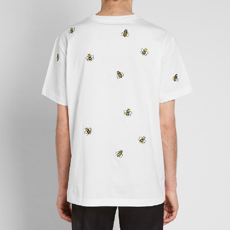 DIOR KAWS White Bee Embroidered Short Sleeve Tee 923J609W5041-082 圖 4