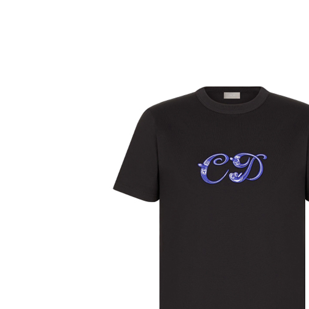 DIOR Kenny FW21 Oversized Black Crewneck T-Shirt Collaborative Edition. 193J697A0677-C985 圖 7
