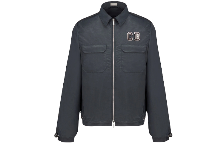 DIOR Kenny Scharf Black Loose-Fit Pocket Jacket Long-Sleeve Outerwear 193C536A5149-C535