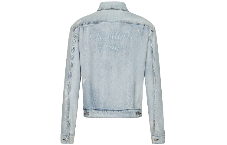 Lookbook DIOR x Kenny Scharf Jaket Biru Lengan Panjang Single-Breasted. 013D481CY999-C585