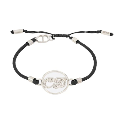 Dior x Kenny Scharf Bracelet Silver and Black Calfskin