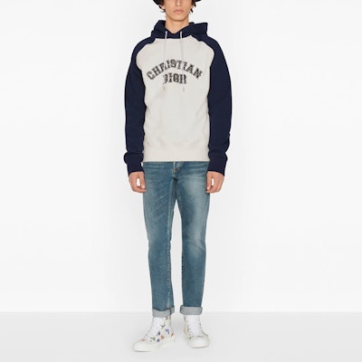 ディオール x ケニー・シャーフ カラーブロック刺繍ロゴスウェットシャツ ホワイト 193J647A0687-C580 Shop ディオール x ケニー・シャーフ カラーブロック刺繍ロゴスウェットシャツ ホワイト 193J647A0687-C580