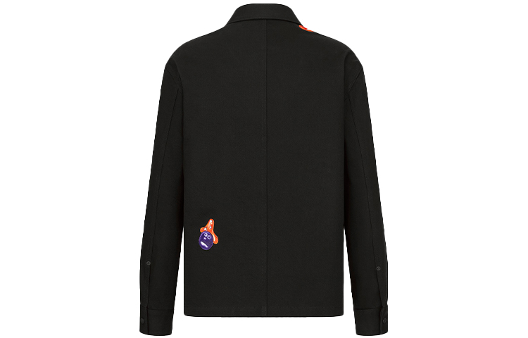 Lookbook DIOR x Kenny Scharf FW21 黑色牛仔長袖襯衫 男款. 033D490D277X-C984