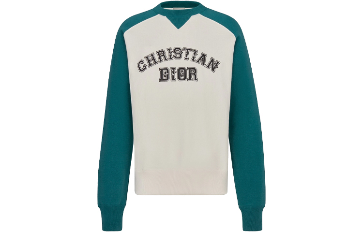 Order DIOR x Kenny Scharf FW21 刺繡拼色圓領衛衣 白色 193J636A0687-C680