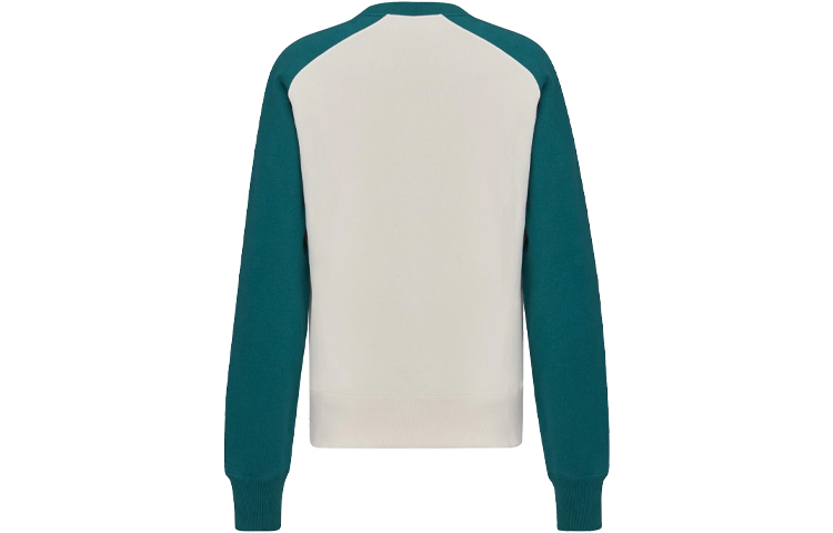 Lookbook DIOR x Kenny Scharf FW21 刺繡拼色圓領衛衣 白色 193J636A0687-C680