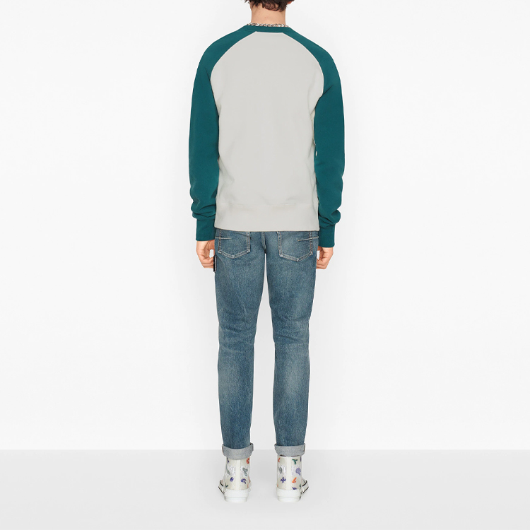 Purchase DIOR x Kenny Scharf FW21 刺繡拼色圓領衛衣 白色 193J636A0687-C680