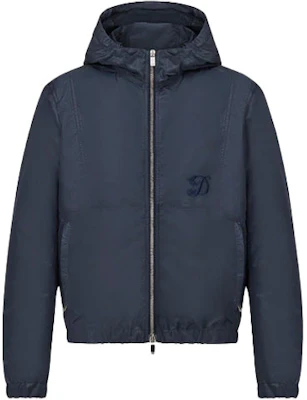 DIOR x Kenny Scharf FW21 刺绣 logo 连帽夹克 海军蓝 013C402H5149-C535 Buy DIOR x Kenny Scharf FW21 刺绣 logo 连帽夹克 海军蓝 013C402H5149-C535