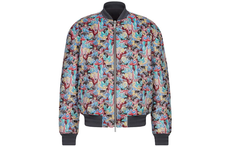 DIOR x Kenny Scharf FW21 Floral Bomber Jacket Collaboration 193C433A5191-C970