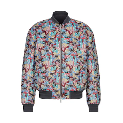 DIOR Kenny Scharf FW21 Floral Bomber Jacket Collaboration 193C433A5191-C970