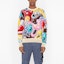Shop DIOR x Kenny Scharf FW21 Sweater Rajut Jacquard Floral Multicolor. 193M643AT341-C786