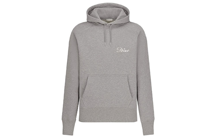 DIOR Kenny Scharf FW21 Logo Embroidered Patch Hoodie Gray () 143J683A0531-C888