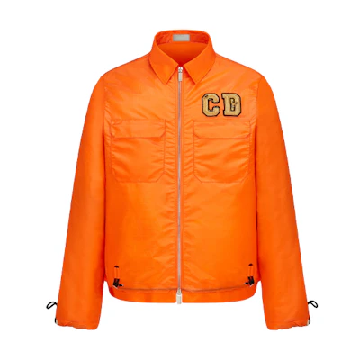 DIOR Kenny Scharf FW21 Tech Canvas Zip Jacket Orange Collaboration 193C536A5149-C240