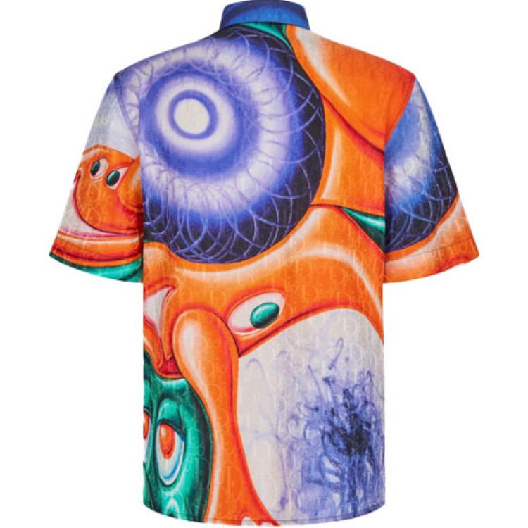 Lookbook DIOR x Kenny Scharf Baju Santai Lengan Pendek Cetakan Grafik Lelaki Multicolor. 193C545A5193-C286