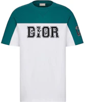 DIOR x Kenny Scharf Green Colorblock Knit Tee. 193J646A0554-C680 DIOR x Kenny Scharf Green Colorblock Knit Tee. 193J646A0554-C680