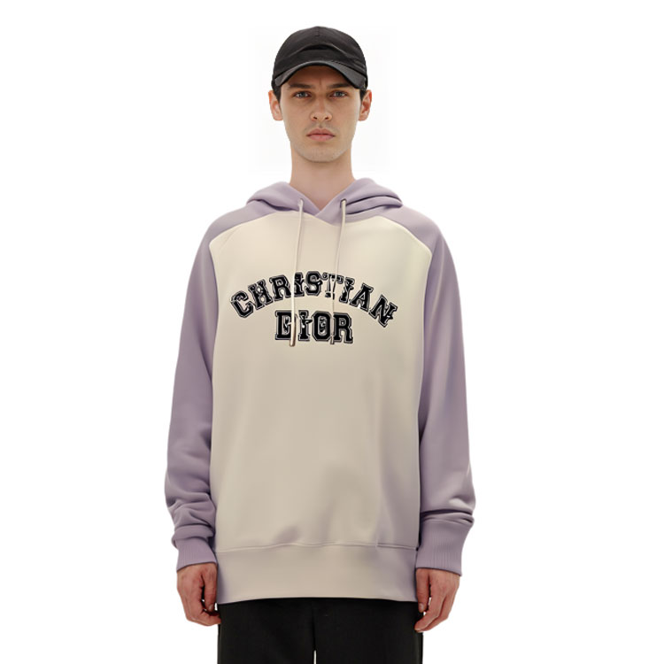 Purchase DIOR x Kenny Scharf Hoodie Abu Putih Warna Blok Katun. 193J647A0687-C880